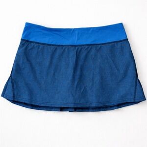 Lululemon Blue Pleated Tennis Skirt Golf Skort Pace Setter Style Size 6/8 Est
